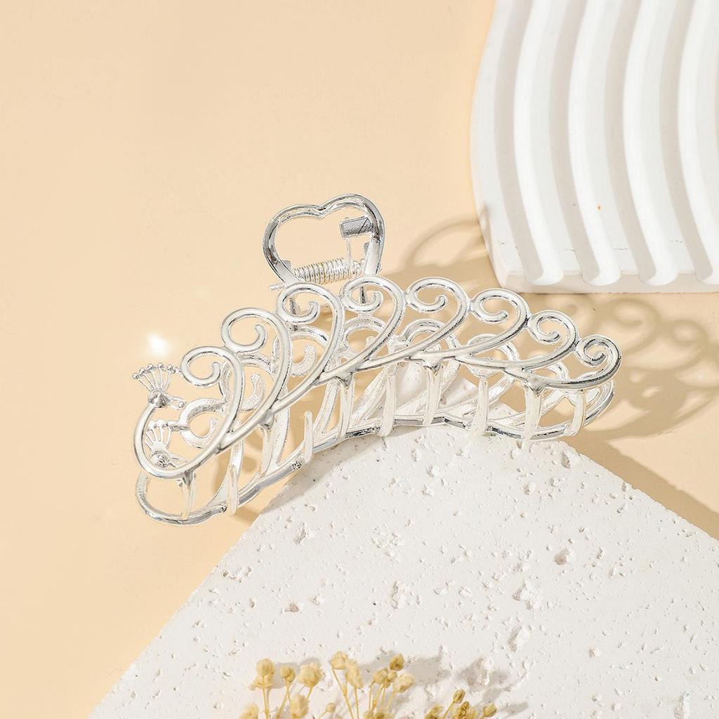 Korean Style Elegant Metal Hair Claw Clip for Women - Shark Claw Design