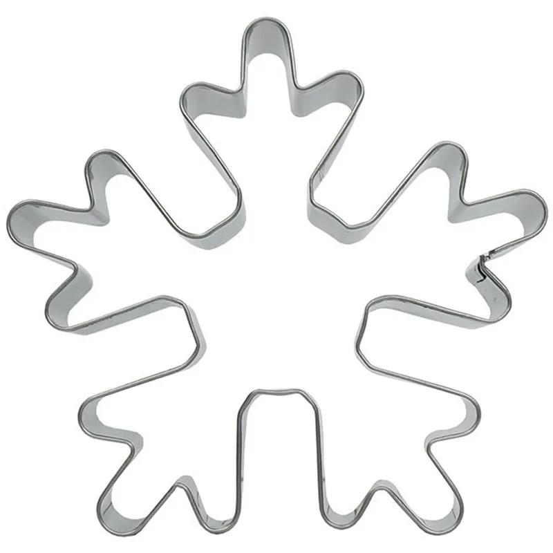 1 Stück Weihnachten Schneeflockenform Ausstechform Gemüse Keks Große Form Werkzeuge Backen Gebäckwerkzeuge Edelstahl Backgeschirr