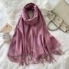 Scarf Women's Solid Color Winter New Fashion Mid Length Warm Scarf Shawl Scarf