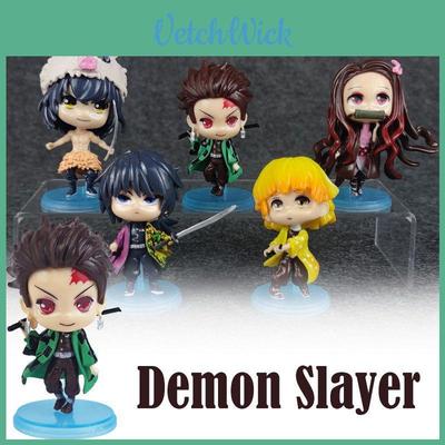 Adorable Demon Slayer Q Doll Model Car Desktop Ornaments For Collectible Decorations