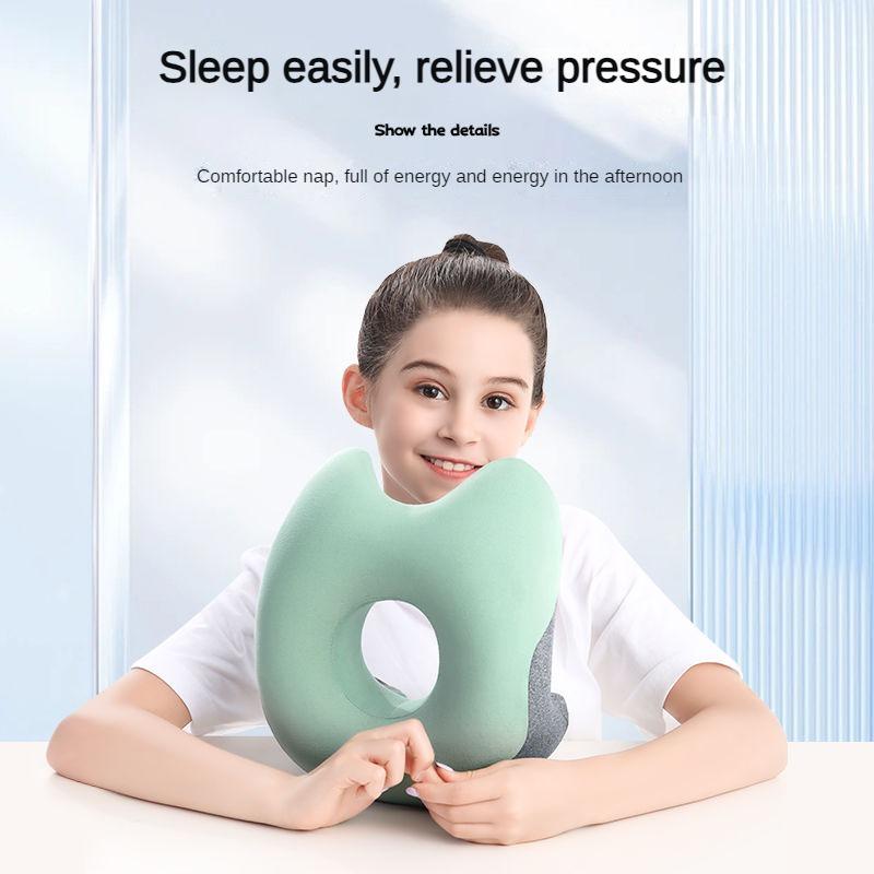 Memóriahabos nappárna utazáshoz fejtámla nyaktámasz párnák irodai pihenő ebédszünet párna Ortopéd diákasztal alváshoz