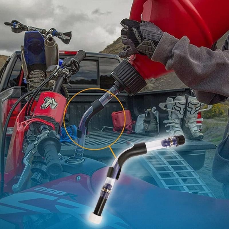 Racing Fuel Filling Hose with Replacement Cap Universal for Racing Fuel Jugs Motorcycles Flexible Leakproof Filling Hose