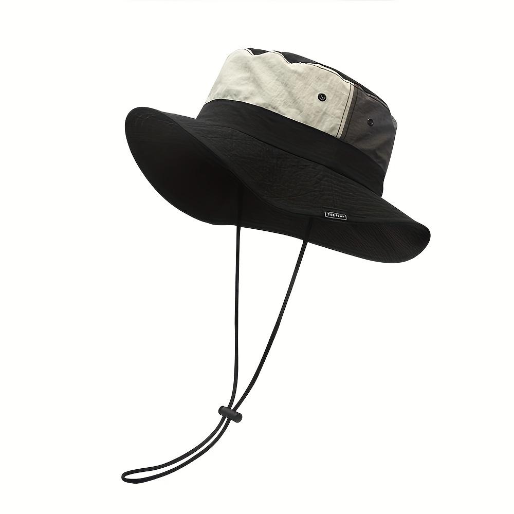 

Quick-Dry Sunshade Bucket Hat Wide Brim, Breathable Summer Cap for Men & Women Outdoor Activity Hat Adjustable Strap Hat