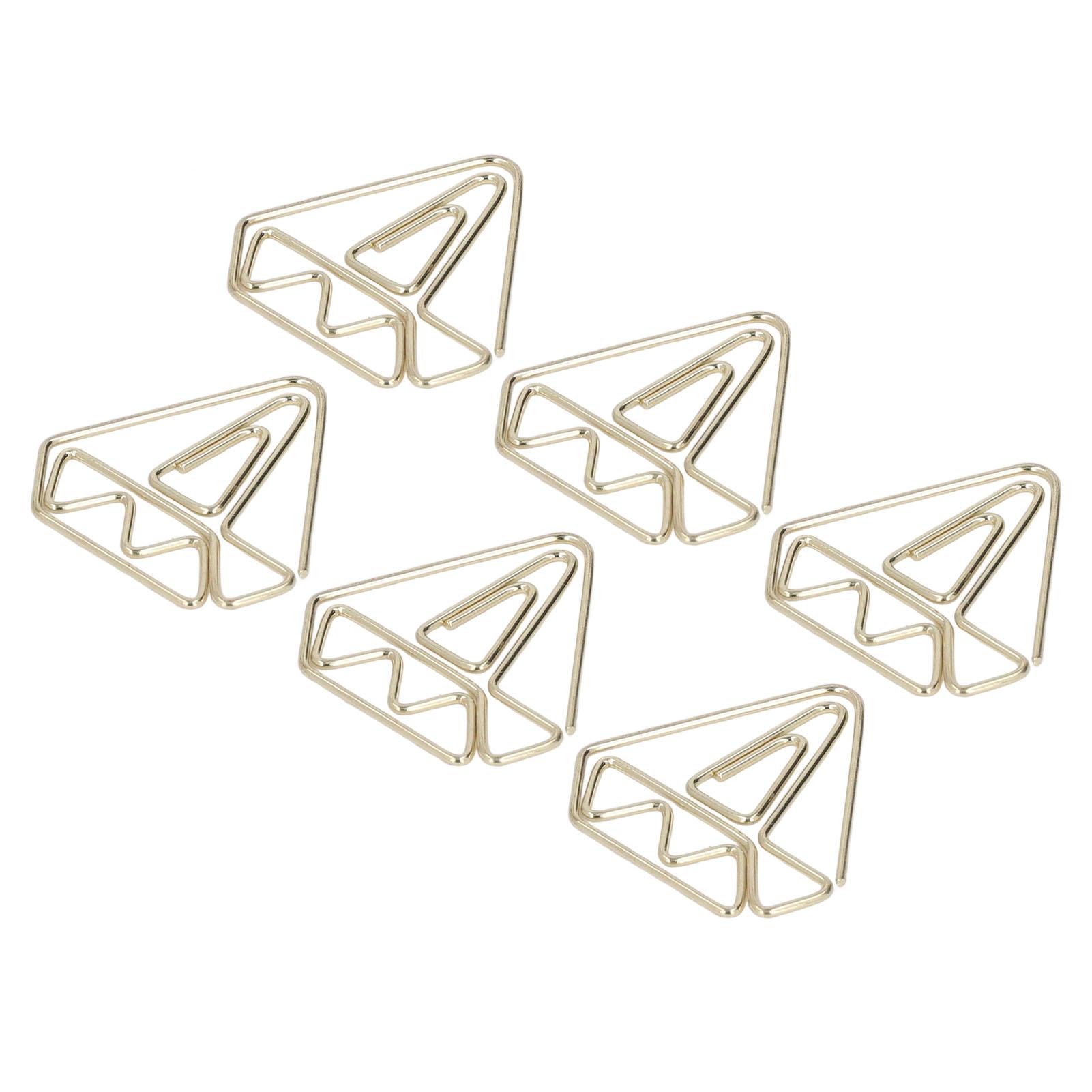 

100 шт. Металлические скрепки для бумаги, золотистые, гальванические, антикоррозийные, нескользящие с