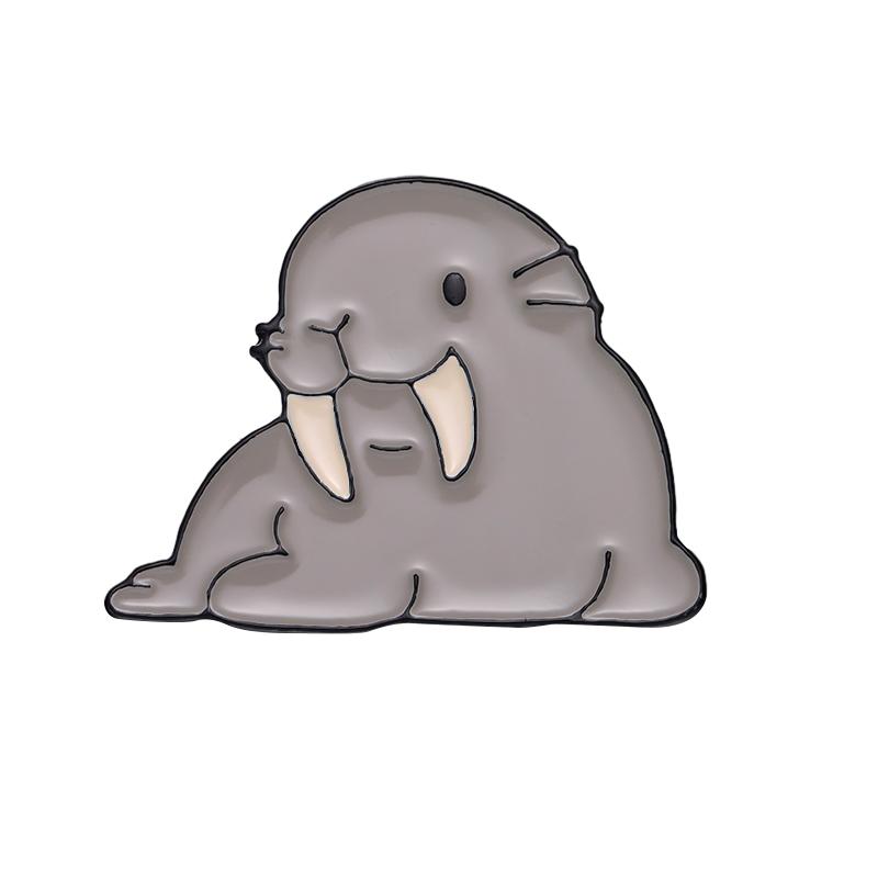 Ocean Animals Enamel Pins Custom Whale Shark Otter Pufferfish Axolotl Sea Lion Brooch Lapel Badges Jewelry Gift for Kids Friends