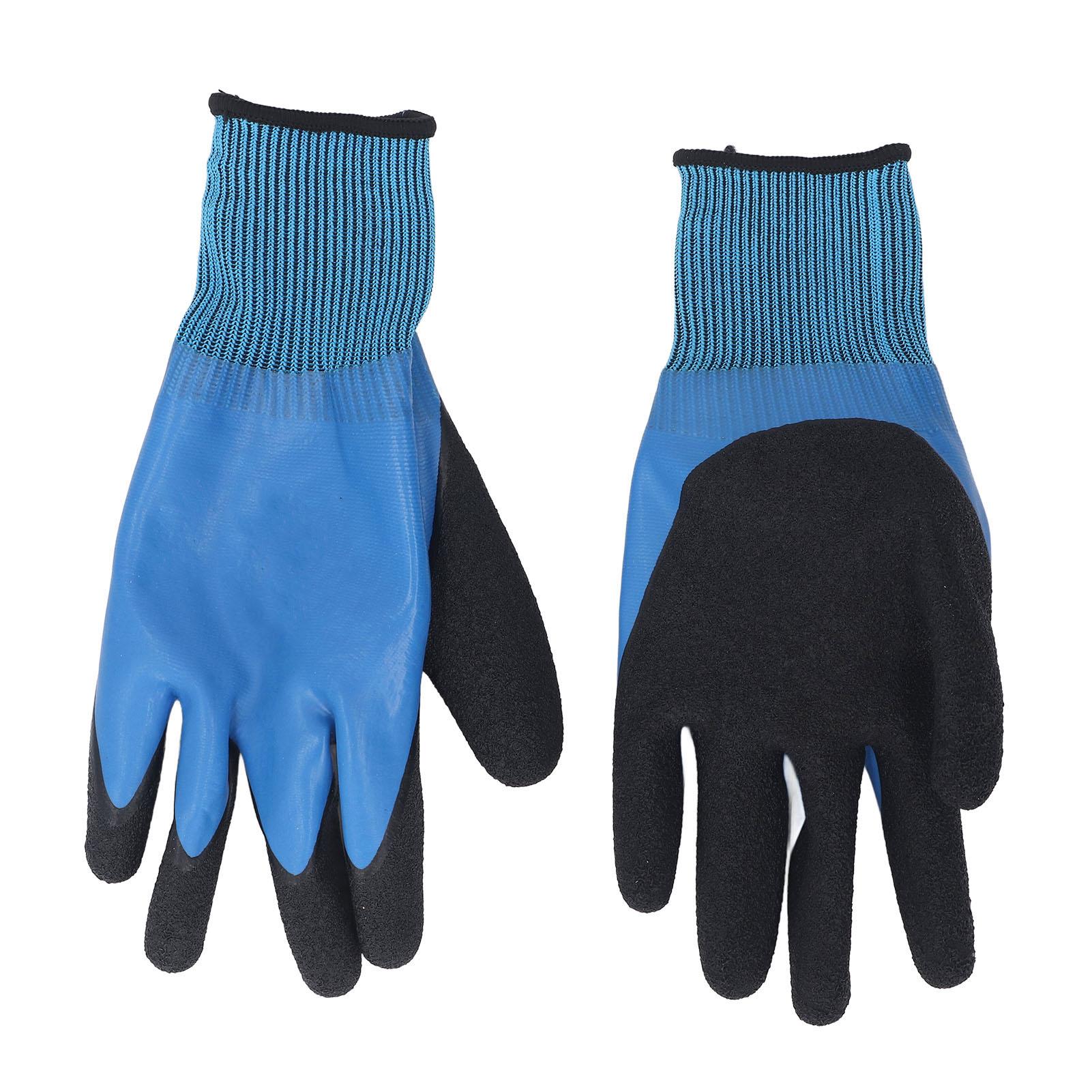 

2 Pcs Electrical Insulated Gloves 1000V Voltage Double Sided Insulating Non Slip Nylon Rubber Electr