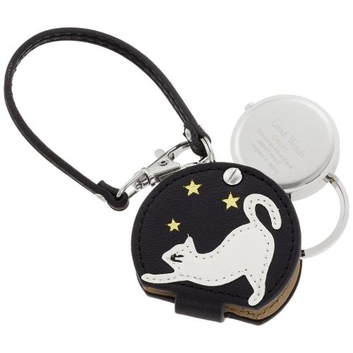 Fieldwork Analog Pocket Watch with Star Cat Bag Charm and Magnifying Glass (LW051-2) for Women