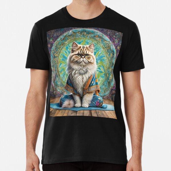 Namesta Zen Yoga Persian Cat  T-Shirt S-5XL Best T-Shirt