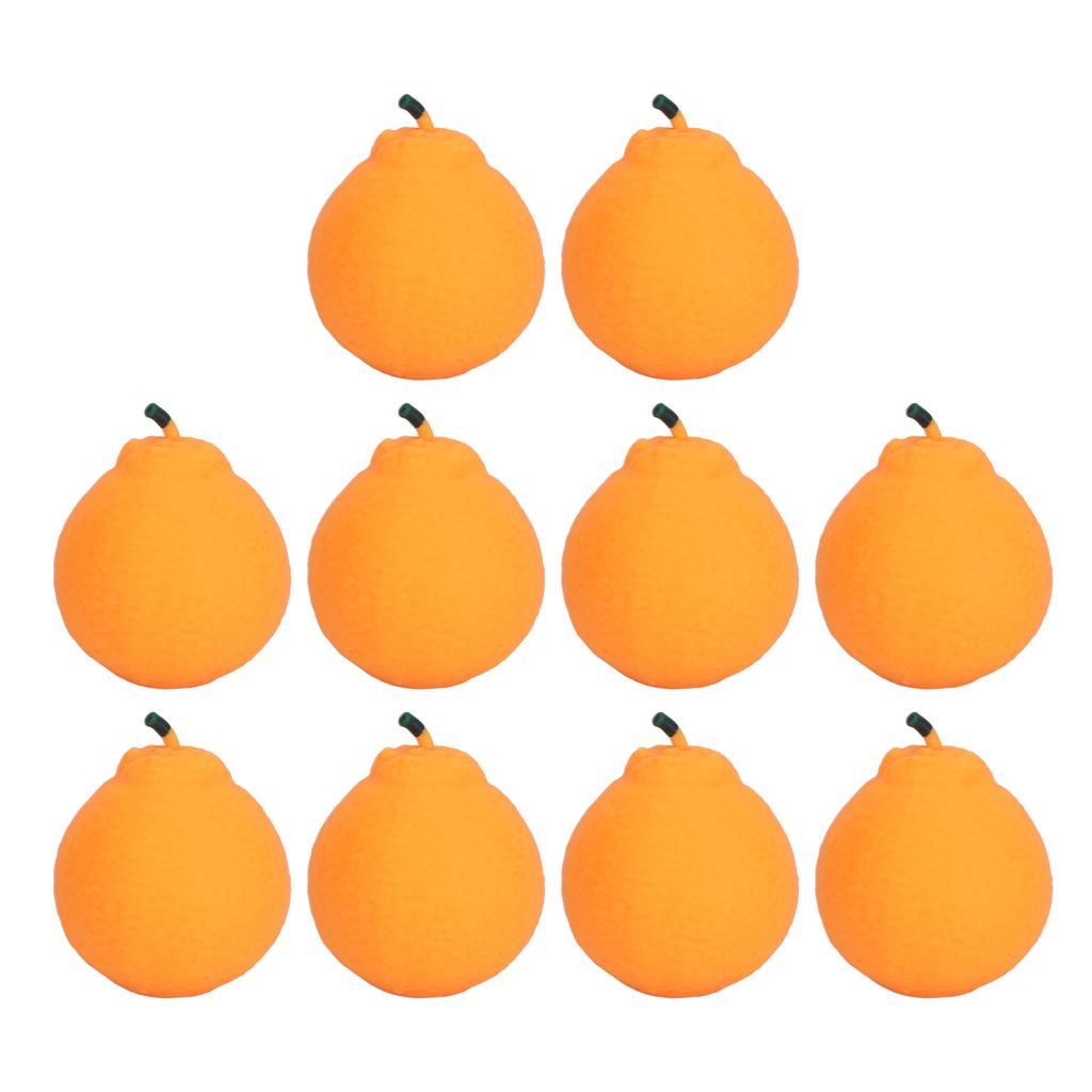 10pcs Squeeze Toys Lifelike Orange Squish Toys Cute Fruit Stress Relief Squishes Toy Interesting Decompression Toys