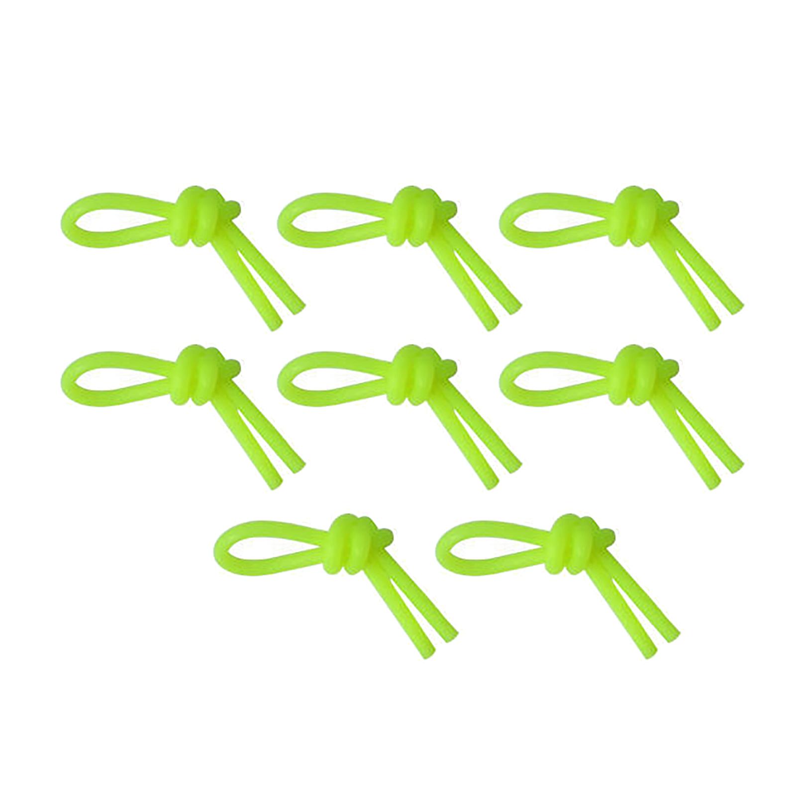 8Pcs Tennis Vibration Dampener Shock Absorbers Long Soft Silicone Tennis Racket Dampener for Tennis Racket and Strings флуоресцентный желтый