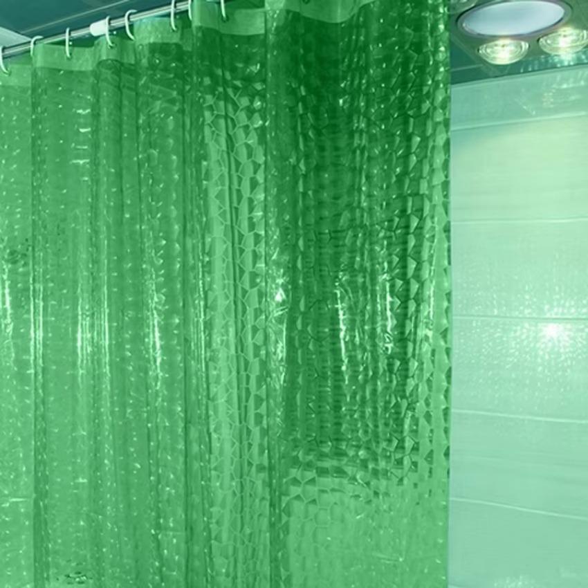 1 Pcs 180x180cm 3D Bathroom Bath Shower Curtain Transparent Thicker Waterproof Curtain Bathroom Accessories