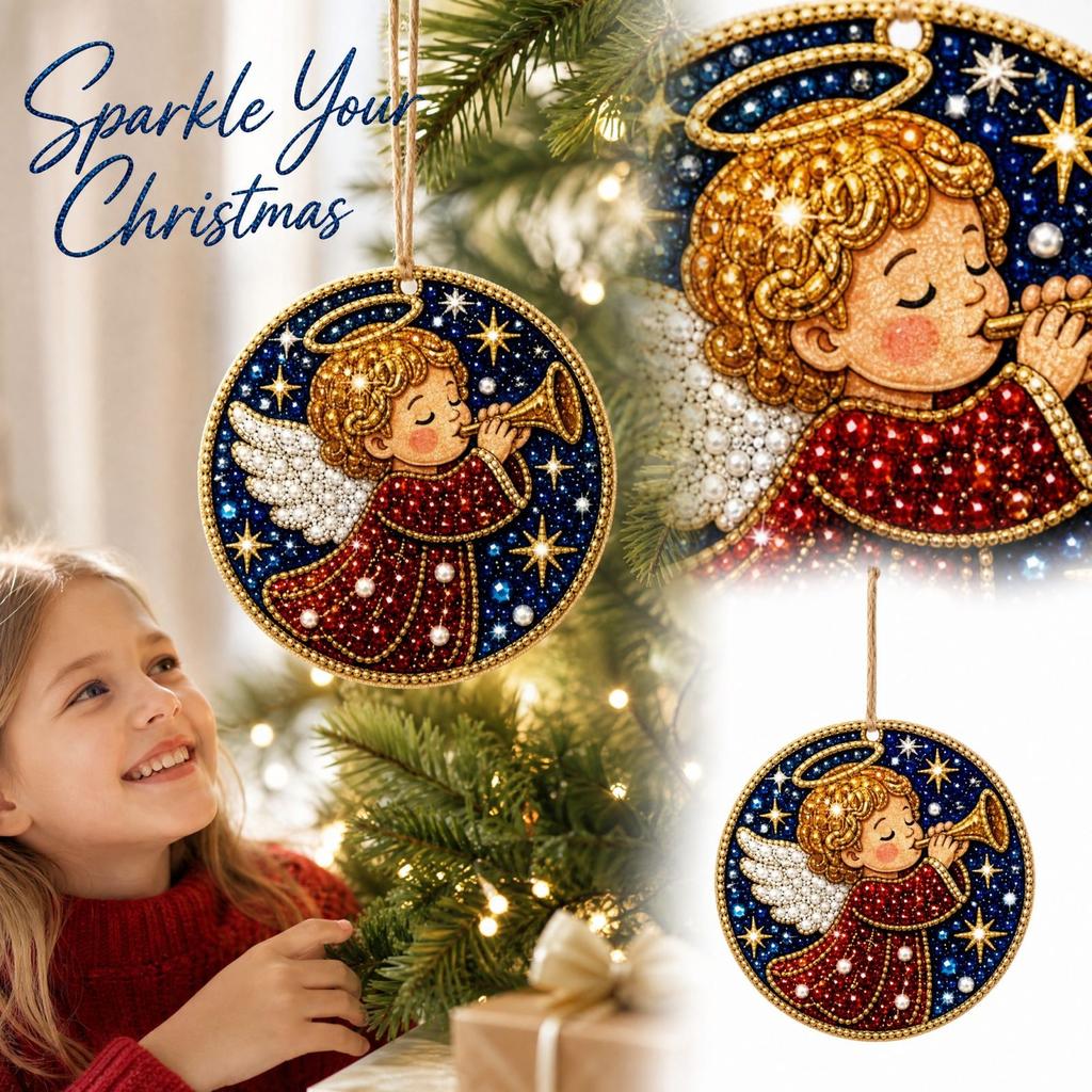 Christmas Tree Ornament, 2D Christmas Hanging Decoration for Holiday Decor