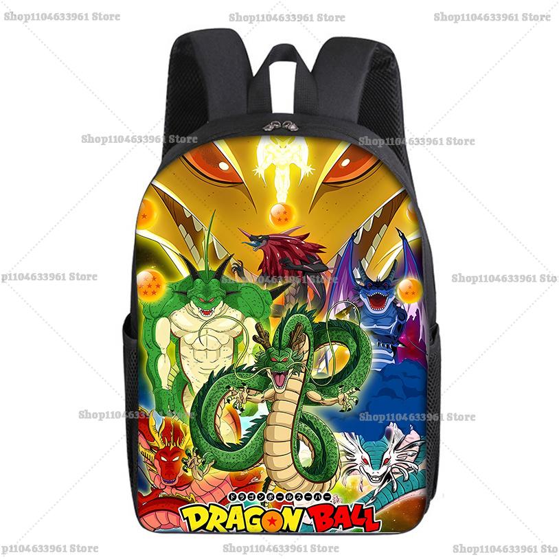 Dragons Ball Backpack Student Goku Vegeta Cartoon Anime Schoolbag Waterproof Large Capacity Men Rucksack Bookbag Stationery Gift