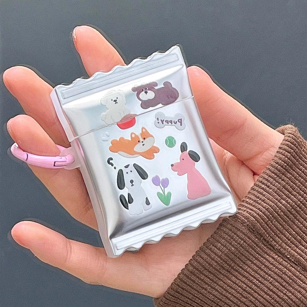 Cartoon Dog Silver Earphone Case For Apple Airpod 3 1 Pro 2nd 2 Wireless Bluetooth Charging Box Puppy Cute Headset Cover Capa