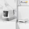 Cat Litter Box, Stainless Steel, XL Interior, with Scoop, Light Gray