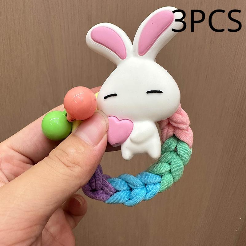 Cute Animal Scrunchies For Hair Accessories Elastic Soft Ponytail Holder Hair Ties Ropes for Teens Girls Women Birthday Gift