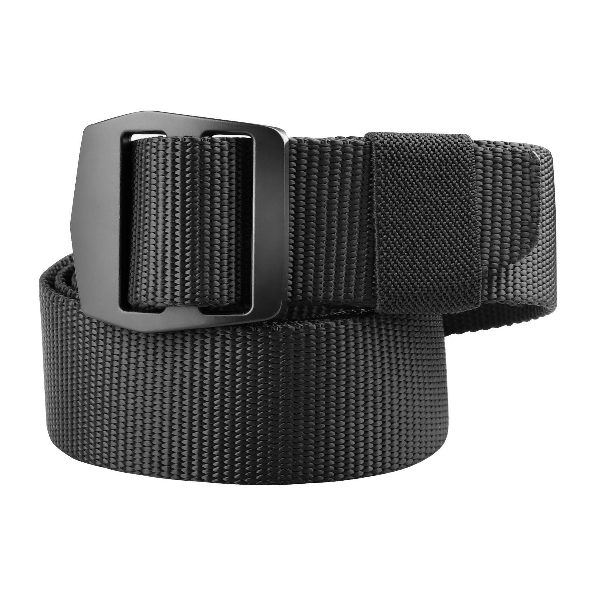 

Men s D-Ring Nylon Woven Belt - Casual, Versatile, Outdoor, Jeans Accessory 125 cm чёрный