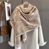 Lady Luxury Design Shawl Wraps New High-end Animal Jacquard Scarf for Women Neck Protection Cashmere Thick Warm Scarves Echarpe