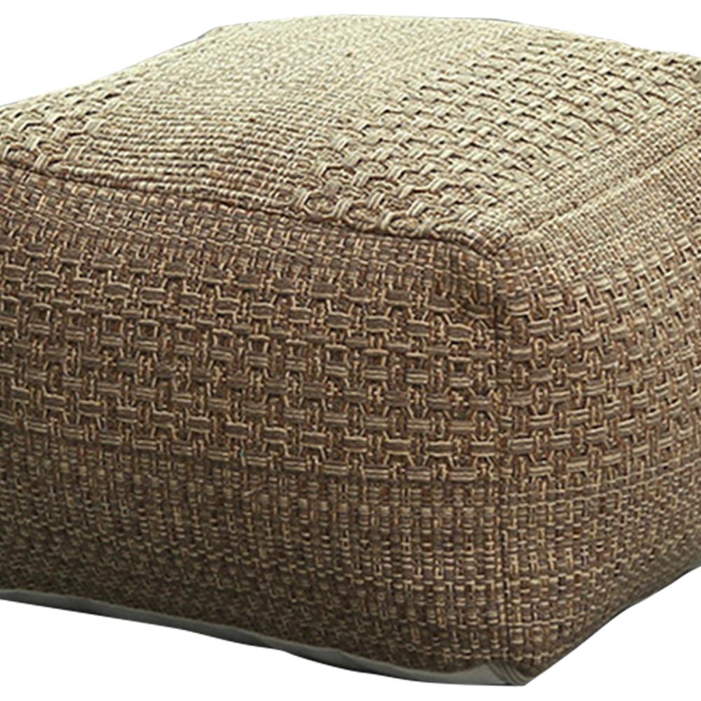 Soft Footstool Nordic Style Square Floor Cushion Multifunctional Boho Foot Rest for Living Room Bedroom