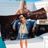 Asciugamano da Spiaggia Stampato in Microfibra Cantante Pop Classico H-Harry S-Styles Arrampicata su Montagna Yoga Spiaggia Nuoto Corsa Assorbente