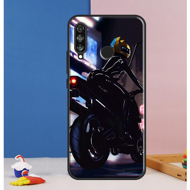 Motorradmädchen Anime Hülle Für Huawei Nova 10 9 SE 8i 11i 12i 12s Y60 Y61 Y70 Y90 Y72 Y73 Y91 P60 Pro P30 P40 Lite