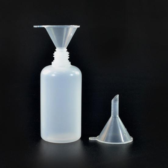 10Pcs Mini Plastic Separating Funnels Perfume Liquid Filling Empty Bottle Tool