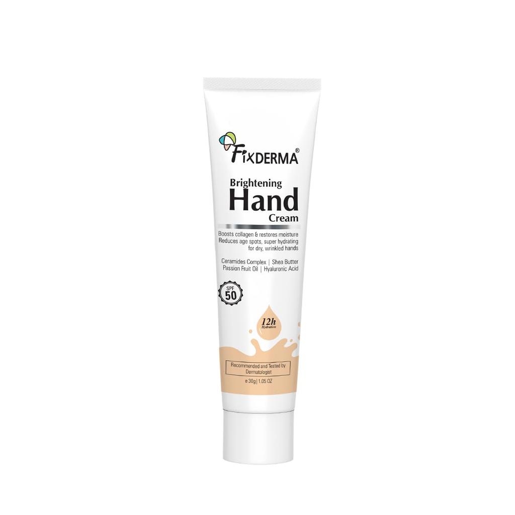 Fixderma Brightening Hand Cream for Women & Men | Hand Moisturizer | Kojic Acid Cream | Hand Cream for Dry and Rough Hands | Cream for Itchy Hand |