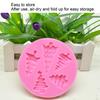 Round Shape Silicone Fondant Mold Tree Cavities Chocolate Baking Mold  Cake Decoration