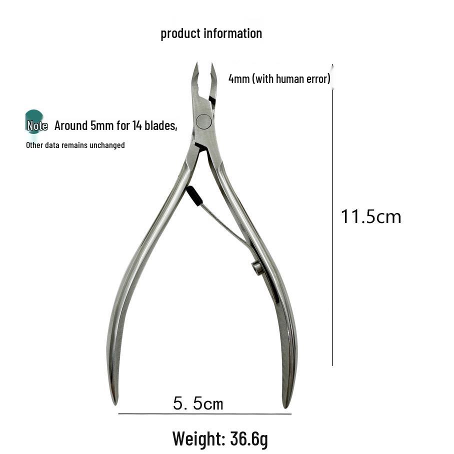 Professional Small Blade Cuticle Nipper – Advanced Tool for Nail Technicians to Trim Cuticles and Fingernails