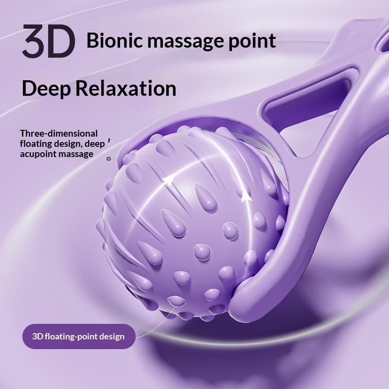 Handheld Roller Massager Portable Yoga Ball Point Massage Tool for Arm Leg Body Fatigue Relief