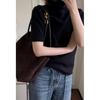 New women's bag frosted leather metal rope buckle leather woven niche simple large-capacity portable shoulder bag