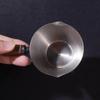 Stainless Steel Coffee Measuring Cup Wood Handle Pouring Cup Espresso Measuring Dosing Cup  Cafe