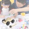 Educational Magnetic Wood Car Diy Science Toy For Kids Stem Learning Handcrafted Model