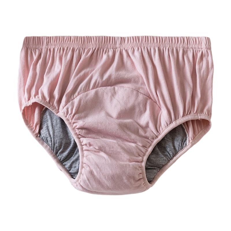 Breathable Washable Adult Incontinence Underwear For Seniors Absorbent Leakproof Cotton Underwear Discreet Comfort Wear