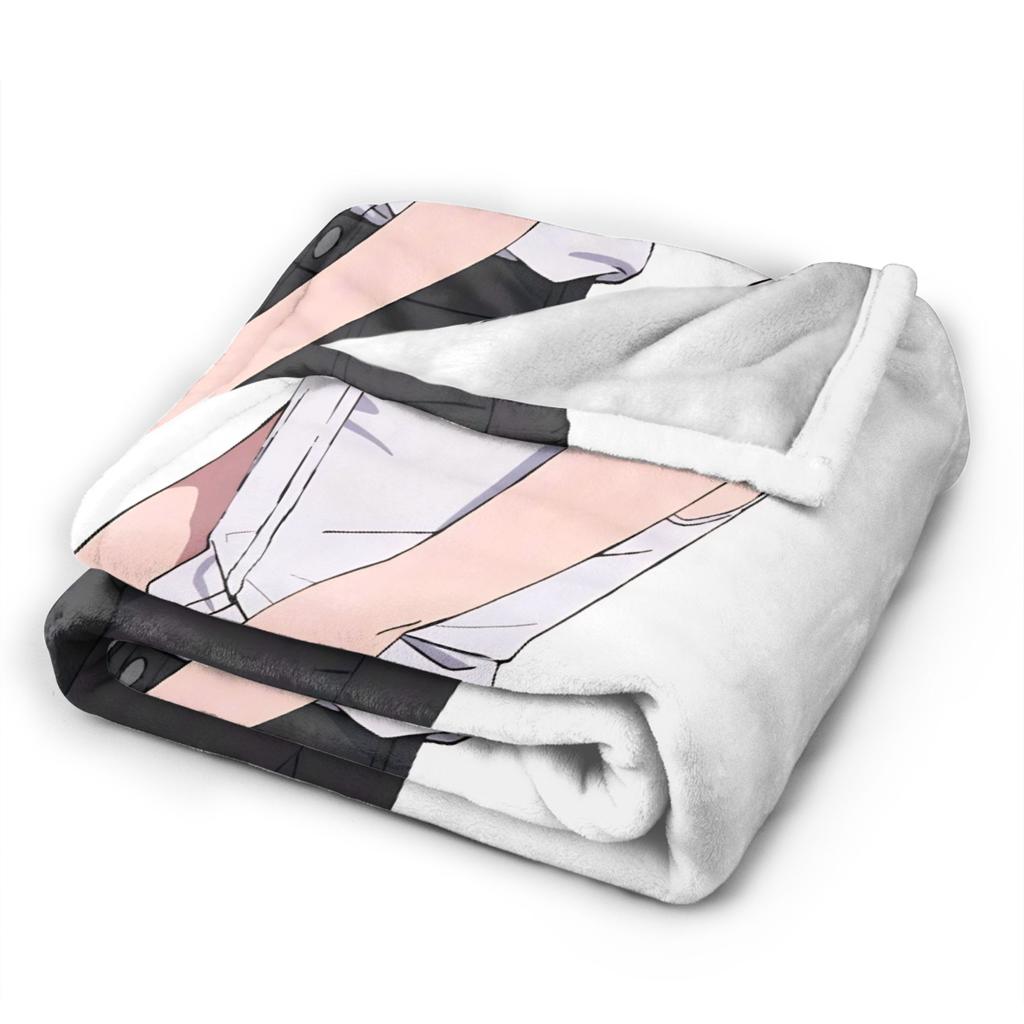Chainsaw Man Reze Blanket Picnic Flannel Throw Blanket For Outdoor Super Warm Custom Quality Bedspread Gift Idea