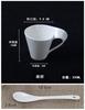 Europäisches Wellenporzellan Kaffeetasse & Untertasse Set Weiße Keramik 90ml/130ml/200ml300ml Kaffeetasse Frühstück Dessertbecher Heimdekoration