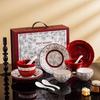 Jutao Ren Rose Holiday Ceramic Dinnerware Set