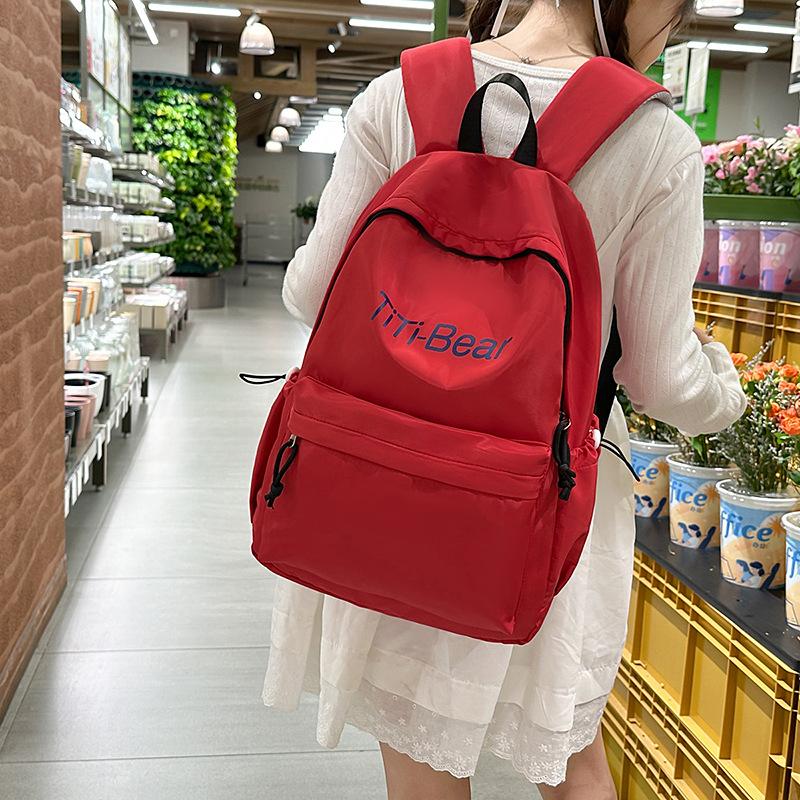 Schoolbag School Bag American High Street Junior High School Boys High School Students 1011 New Elementary School Students Large Capacity Backpack