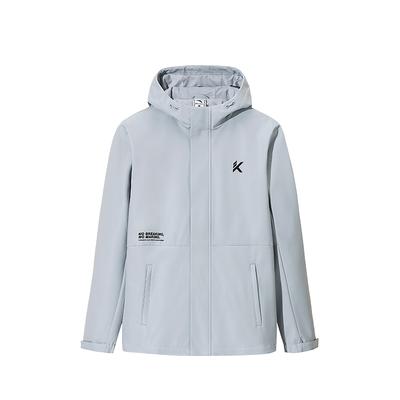 Anta Casual Zipper Letter Thick Versatile Warm Hooded Jacket Men Jacket 152541602N-1