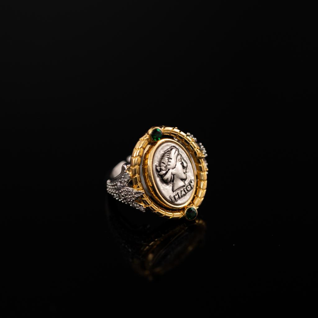 Medieval Copper Alloy Ring, Retro Court Style, High Sense Female Designer Temperament, New Ring