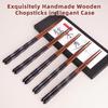 Antner 5 Pairs Hardwood Chopsticks Reble Japanese Style Natural Wood Chop Stick Hand-Carved Chopstick Gift Set, 9 Inches