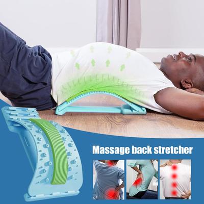 Massage Back Stretcher, 3-level Adjustable Back Relief Board, Back Relief Device, Scoliosis Back Massager, Spinal Decompression