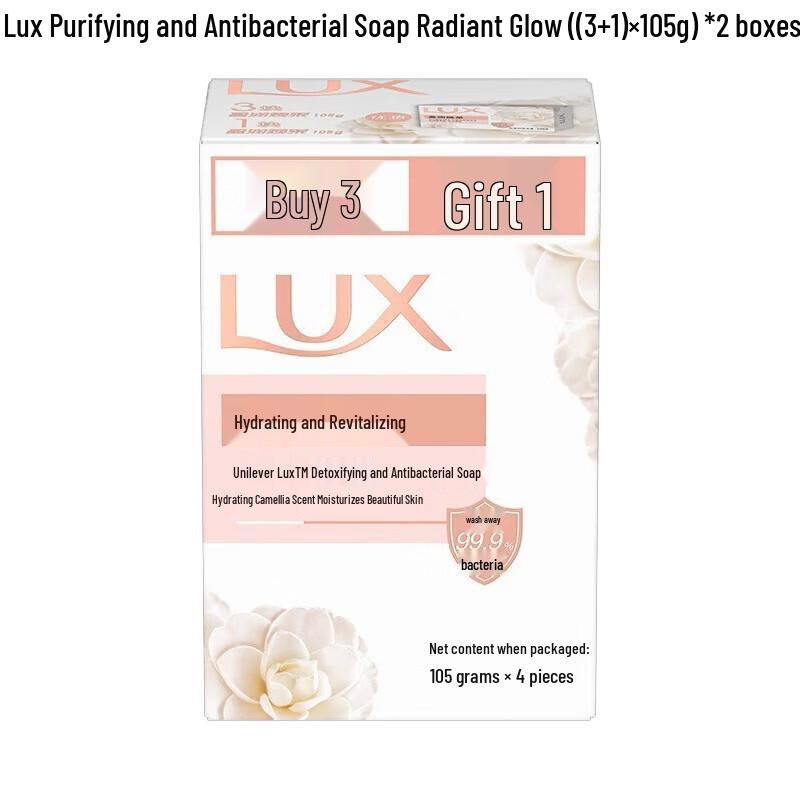 LUX Antibacterial & Moisturizing Bar Soap, 8 x 105g Twin Pack