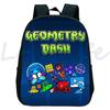 Zaino Kindergarten Geometry Dash Arrabbiato per Bambini e Bambine Zaino Anime Piccola Borsa da Libri Bambini Borse Scolastiche Cartoon Zaino per Bambini