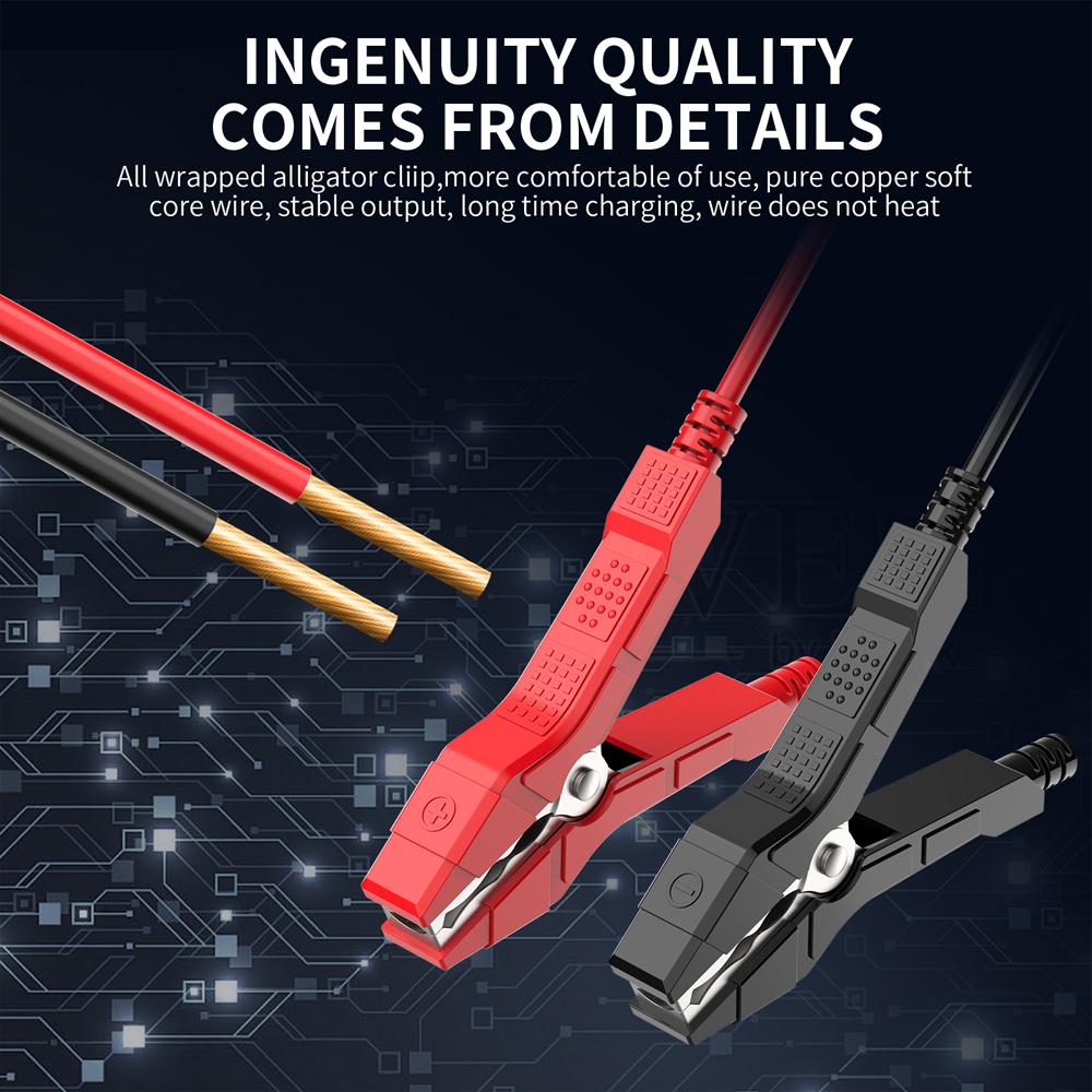 12V 24V Car Battery Charger Auto Lithium AGM GEL Lead-Acid Batteries 7-Stage Automatic Repair LCD Power Adapte