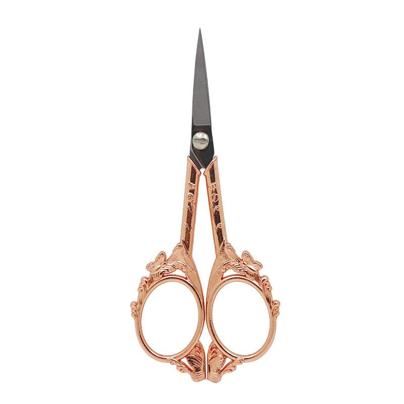 

1 шт., ножницы для обрезки бровей, винтажный набор инструментов для фиксации ресниц 12cm*5.1cm*2cm розовый