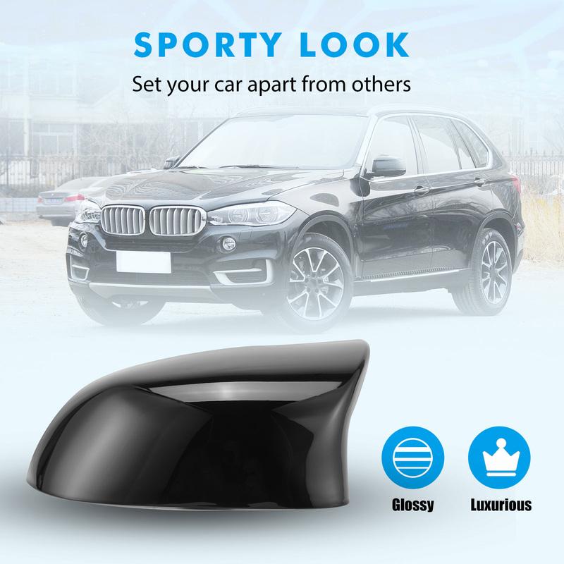 M-Style Rearview Mirror Covers for BMW F25 LCI X3/F26 X4/F15 X5/F16 X6 2014 2015 2016 2017 2018