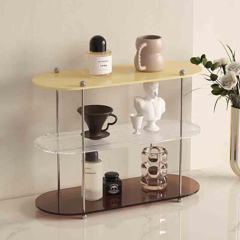 Wavy Acrylic 3-Tier Cup Holder Storage Rack