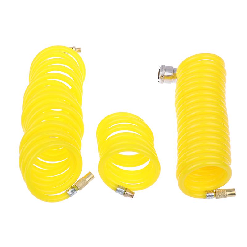 1 Piece Universal Pump Extension Tube Tire Air Compressor Hose Flexible Recoil Air Inflator Connector Replacement Inflator Hose