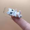 1/3PCS 3D Printed Mini Cat Cable Holder Movable Joints Mouse Cord Organizer Cute Desktop Ornament Decor Gift, Cable Charm